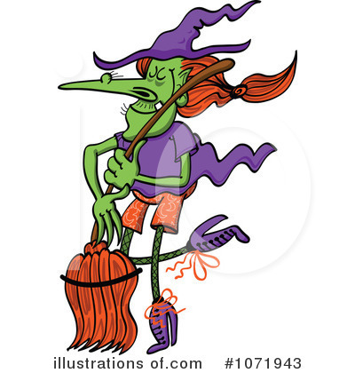 Royalty-Free (RF) Witch Clipart Illustration by Zooco - Stock Sample #1071943
