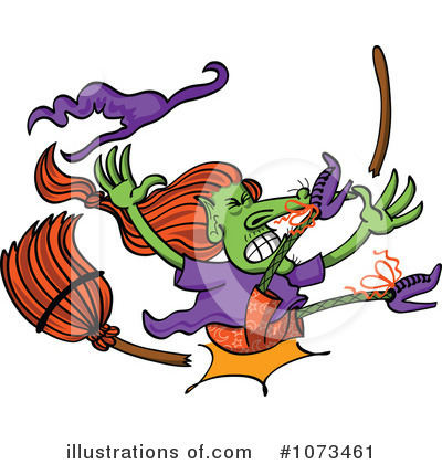 Royalty-Free (RF) Witch Clipart Illustration by Zooco - Stock Sample #1073461