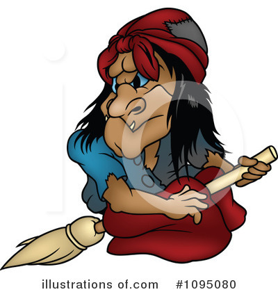 Royalty-Free (RF) Witch Clipart Illustration by dero - Stock Sample #1095080
