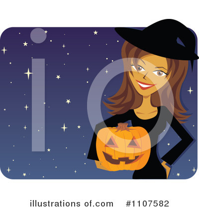 Royalty-Free (RF) Witch Clipart Illustration by Amanda Kate - Stock Sample #1107582
