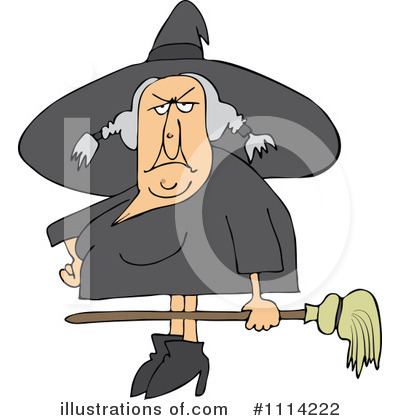Royalty-Free (RF) Witch Clipart Illustration by djart - Stock Sample #1114222