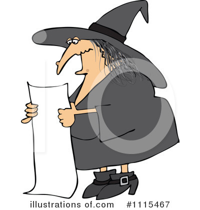 Royalty-Free (RF) Witch Clipart Illustration by djart - Stock Sample #1115467