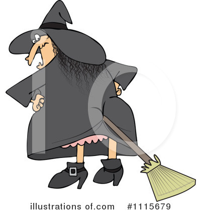 Royalty-Free (RF) Witch Clipart Illustration by djart - Stock Sample #1115679