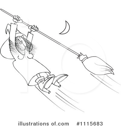 Royalty-Free (RF) Witch Clipart Illustration by djart - Stock Sample #1115683