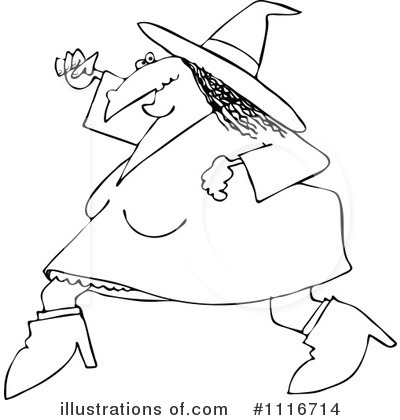 Royalty-Free (RF) Witch Clipart Illustration by djart - Stock Sample #1116714