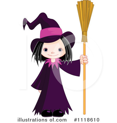 Royalty-Free (RF) Witch Clipart Illustration by Pushkin - Stock Sample #1118610