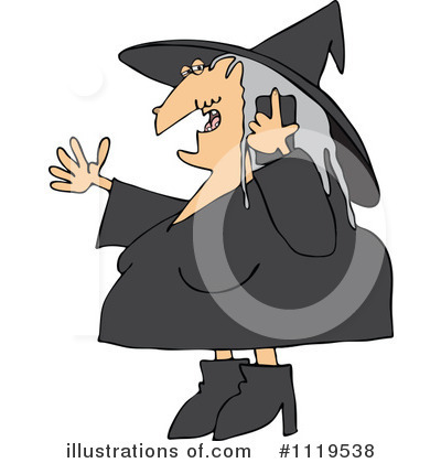 Royalty-Free (RF) Witch Clipart Illustration by djart - Stock Sample #1119538