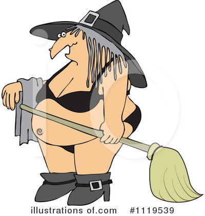 Royalty-Free (RF) Witch Clipart Illustration by djart - Stock Sample #1119539
