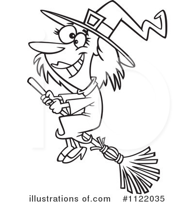 Royalty-Free (RF) Witch Clipart Illustration by toonaday - Stock Sample #1122035