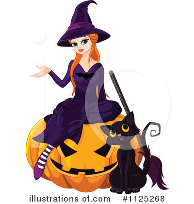 Royalty-Free (RF) Witch Clipart Illustration by Pushkin - Stock Sample #1125268