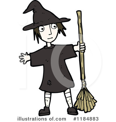 Royalty-Free (RF) Witch Clipart Illustration by lineartestpilot - Stock Sample #1184883
