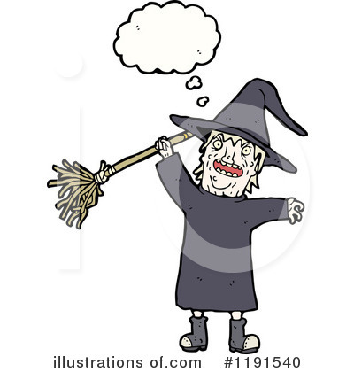 Royalty-Free (RF) Witch Clipart Illustration by lineartestpilot - Stock Sample #1191540