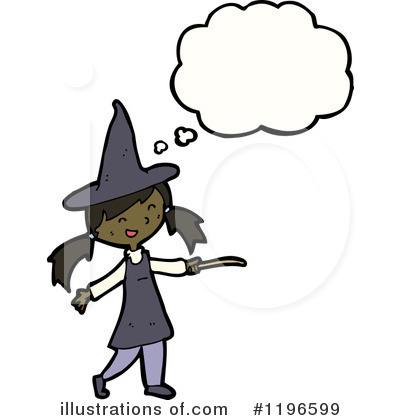 Royalty-Free (RF) Witch Clipart Illustration by lineartestpilot - Stock Sample #1196599
