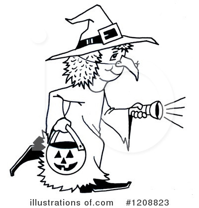 Royalty-Free (RF) Witch Clipart Illustration by LoopyLand - Stock Sample #1208823