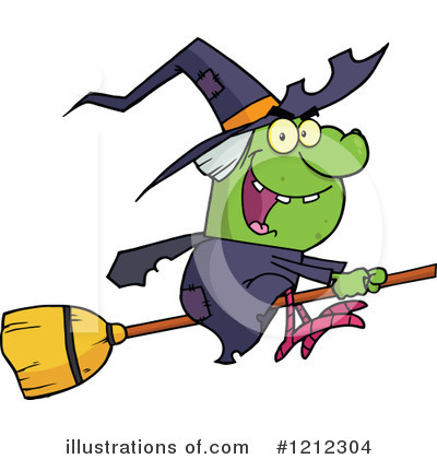 Royalty-Free (RF) Witch Clipart Illustration by Hit Toon - Stock Sample #1212304