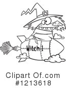 Witch Clipart #1213618 by toonaday
