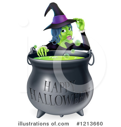 Royalty-Free (RF) Witch Clipart Illustration by AtStockIllustration - Stock Sample #1213660