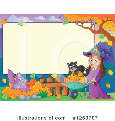 Royalty-Free (RF) Witch Clipart Illustration by visekart - Stock Sample #1253707