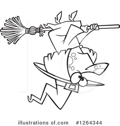 Royalty-Free (RF) Witch Clipart Illustration by toonaday - Stock Sample #1264344
