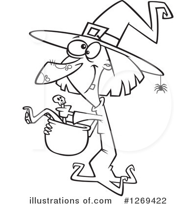 Royalty-Free (RF) Witch Clipart Illustration by toonaday - Stock Sample #1269422