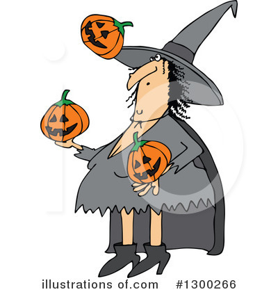 Royalty-Free (RF) Witch Clipart Illustration by djart - Stock Sample #1300266