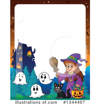 Royalty-Free (RF) Witch Clipart Illustration by visekart - Stock Sample #1344407