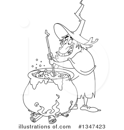 Royalty-Free (RF) Witch Clipart Illustration by yayayoyo - Stock Sample #1347423