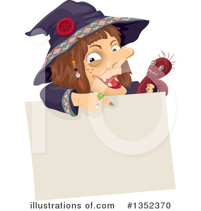 Royalty-Free (RF) Witch Clipart Illustration by BNP Design Studio - Stock Sample #1352370