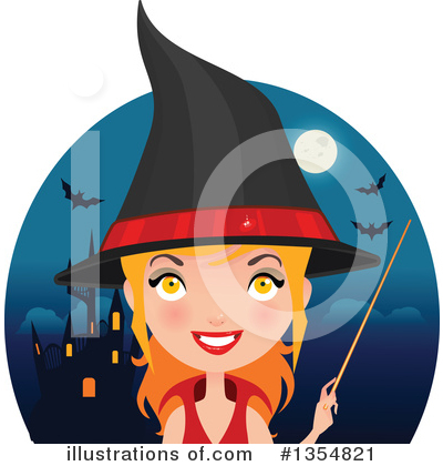 Royalty-Free (RF) Witch Clipart Illustration by Melisende Vector - Stock Sample #1354821