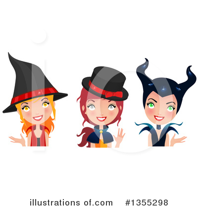 Royalty-Free (RF) Witch Clipart Illustration by Melisende Vector - Stock Sample #1355298