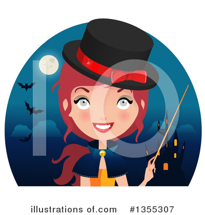 Royalty-Free (RF) Witch Clipart Illustration by Melisende Vector - Stock Sample #1355307