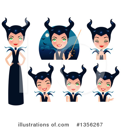 Royalty-Free (RF) Witch Clipart Illustration by Melisende Vector - Stock Sample #1356267