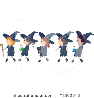 Royalty-Free (RF) Witch Clipart Illustration by BNP Design Studio - Stock Sample #1362913