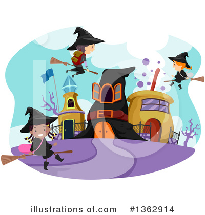 Royalty-Free (RF) Witch Clipart Illustration by BNP Design Studio - Stock Sample #1362914