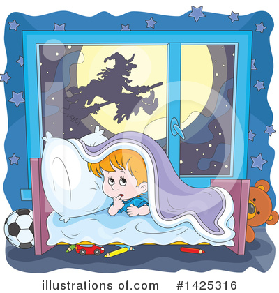Royalty-Free (RF) Witch Clipart Illustration by Alex Bannykh - Stock Sample #1425316