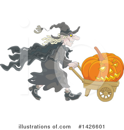 Royalty-Free (RF) Witch Clipart Illustration by Alex Bannykh - Stock Sample #1426601