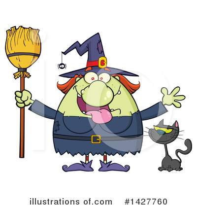 Royalty-Free (RF) Witch Clipart Illustration by Hit Toon - Stock Sample #1427760