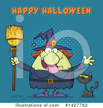 Royalty-Free (RF) Witch Clipart Illustration by Hit Toon - Stock Sample #1427762
