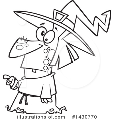 Royalty-Free (RF) Witch Clipart Illustration by toonaday - Stock Sample #1430770