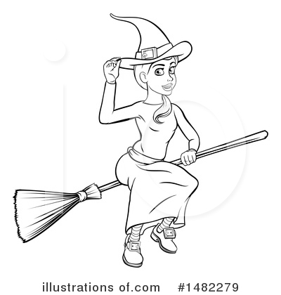 Royalty-Free (RF) Witch Clipart Illustration by AtStockIllustration - Stock Sample #1482279