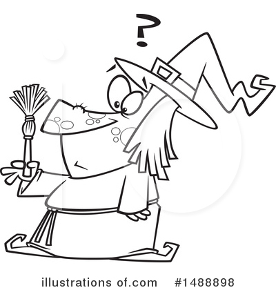 Royalty-Free (RF) Witch Clipart Illustration by toonaday - Stock Sample #1488898