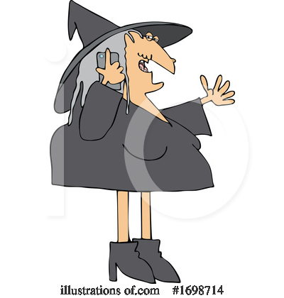 Royalty-Free (RF) Witch Clipart Illustration by djart - Stock Sample #1698714