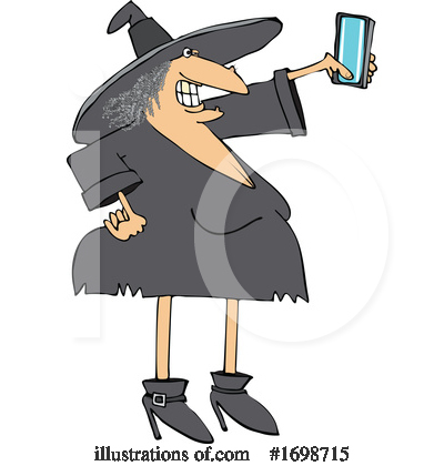 Royalty-Free (RF) Witch Clipart Illustration by djart - Stock Sample #1698715
