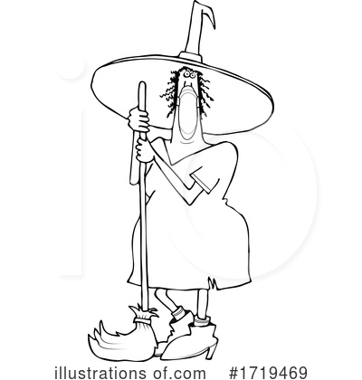 Royalty-Free (RF) Witch Clipart Illustration by djart - Stock Sample #1719469