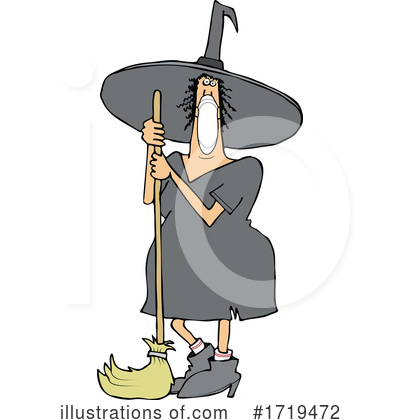 Royalty-Free (RF) Witch Clipart Illustration by djart - Stock Sample #1719472