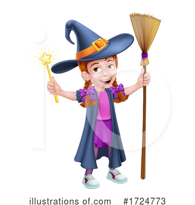 Royalty-Free (RF) Witch Clipart Illustration by AtStockIllustration - Stock Sample #1724773