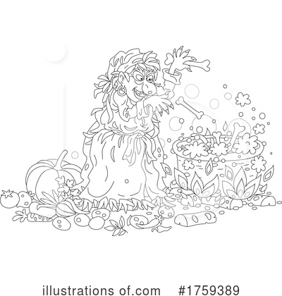 Royalty-Free (RF) Witch Clipart Illustration by Alex Bannykh - Stock Sample #1759389