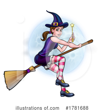 Royalty-Free (RF) Witch Clipart Illustration by AtStockIllustration - Stock Sample #1781688