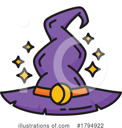 Witch Hat Clipart #1794922 by Vector Tradition SM