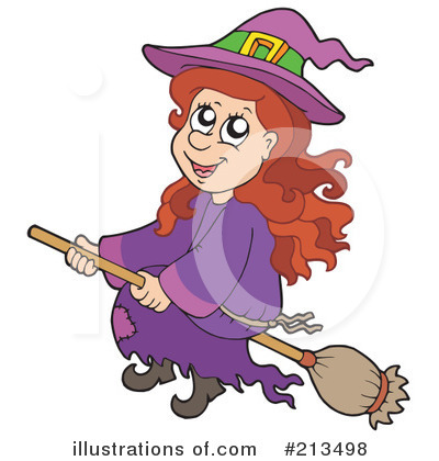 Royalty-Free (RF) Witch Clipart Illustration by visekart - Stock Sample #213498